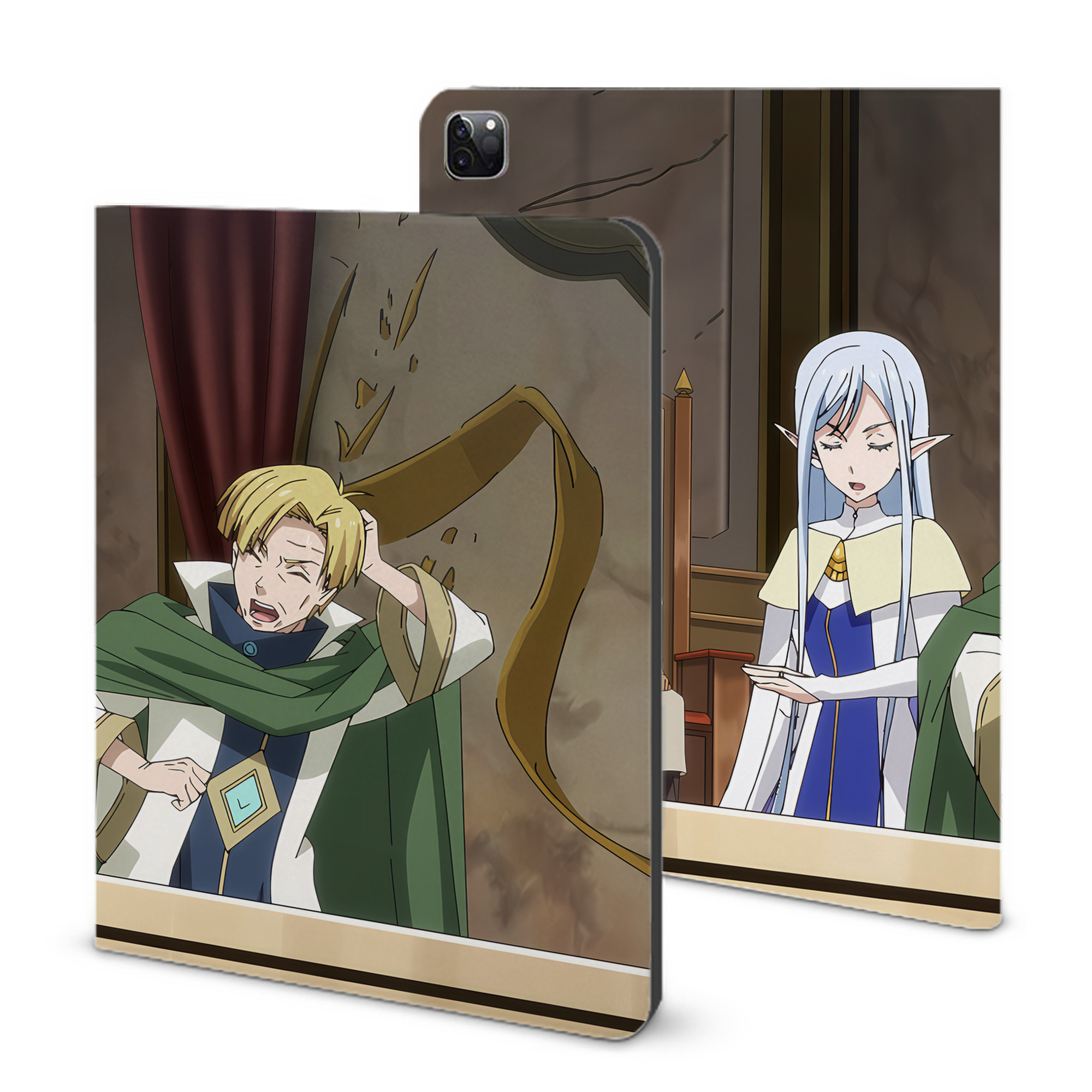 （画像用） 転スラ Regarding Reincarnated to Slime IPad ケース ブック型 PUレザー TPU 耐衝撃 軽量 薄型 ペン収納なし 全面保護 IPad 各モデル対応